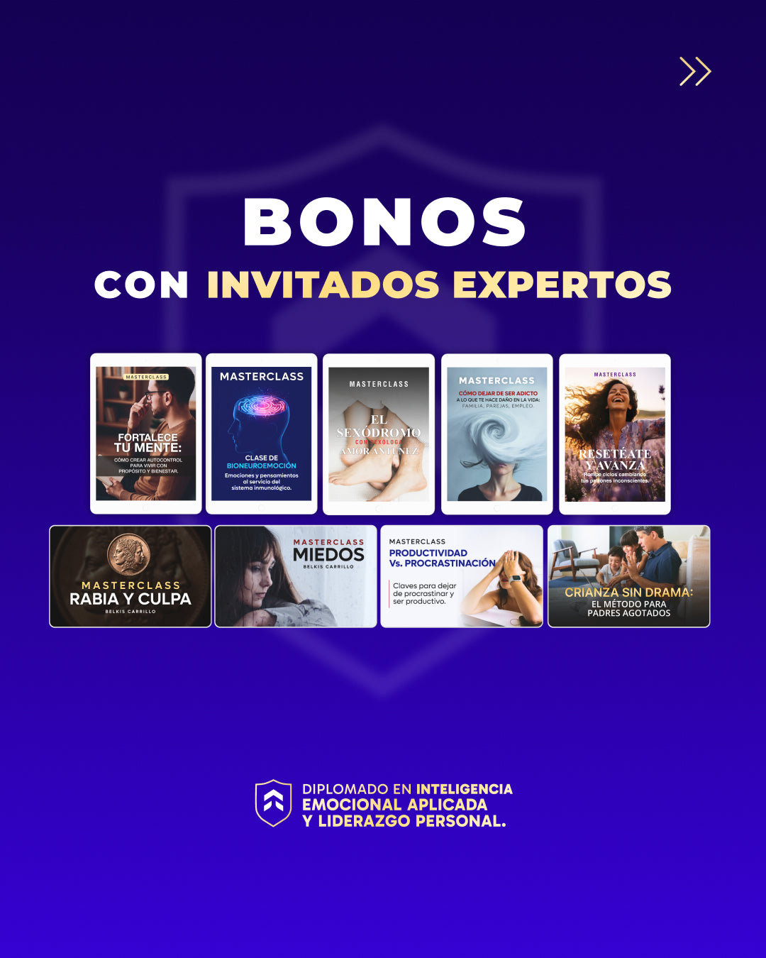 Diplomado en Inteligencia Emocional Aplicada y Liderazgo Personal.