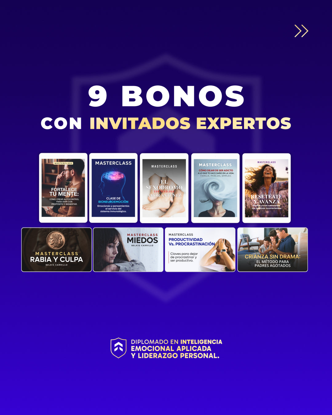 Diplomado en Inteligencia Emocional Aplicada y Liderazgo Personal.